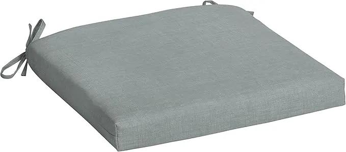 Arden Indoor/Outdoor Seat or Rocking Chair Cushion, 19 x 18, Water Repellent, Rain Proof, Fade Resistant Cushion for Rocking or Dining Chairs Stone Grey Leala by GreenHaven Gardens