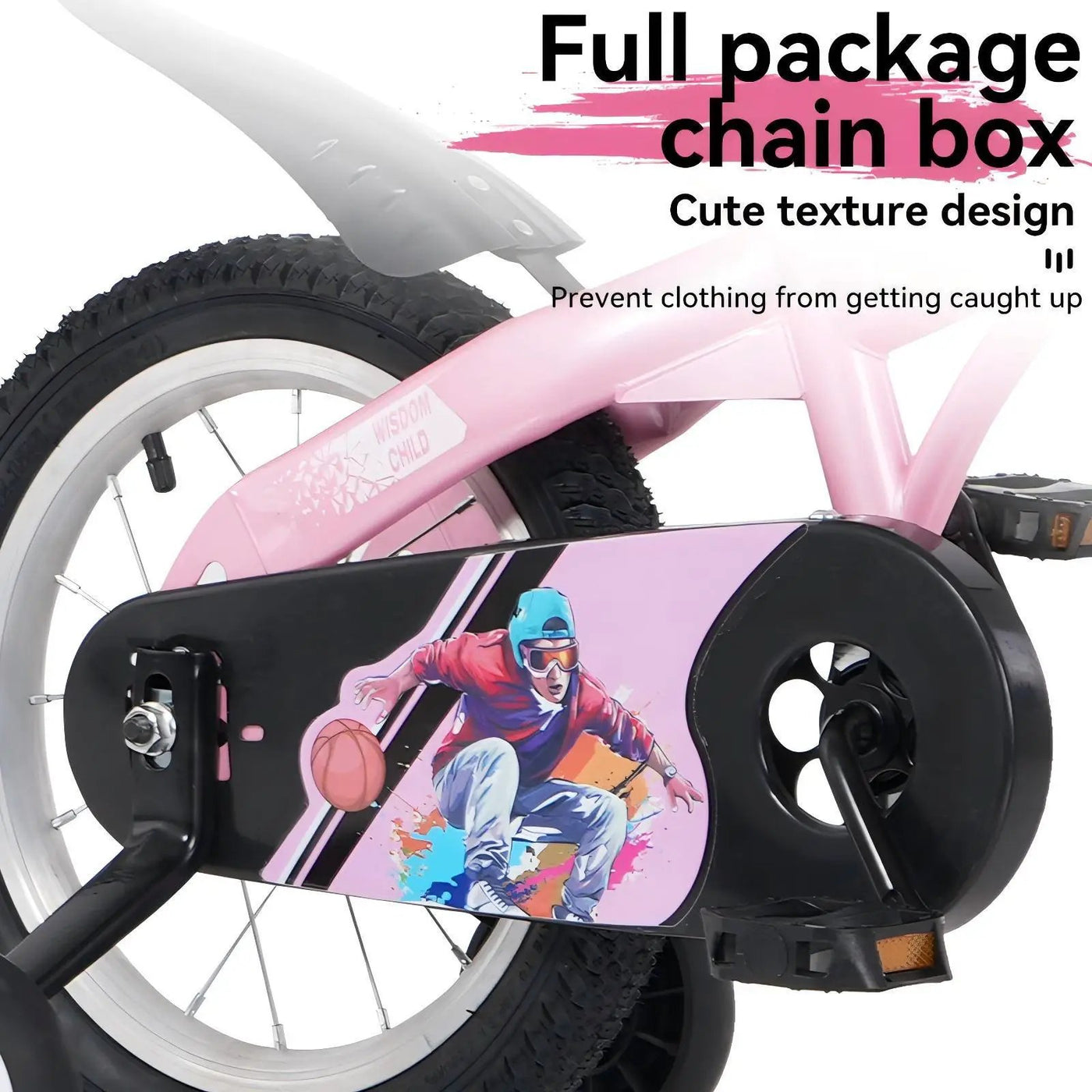 Fkznpj - 16" Sporty Kids Bike With Training Wheels And Stand Adjustable Saddle Suitable For Boys And Girls Aged 4 - 8 Years Tall Height 41 - 46" Available In A Variety Of Colors by HouseOfZazla