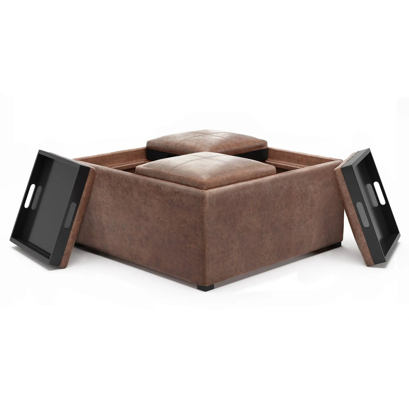 Avalon - Square Coffee Table, Storage Ottoman by Unique Piece Furniture