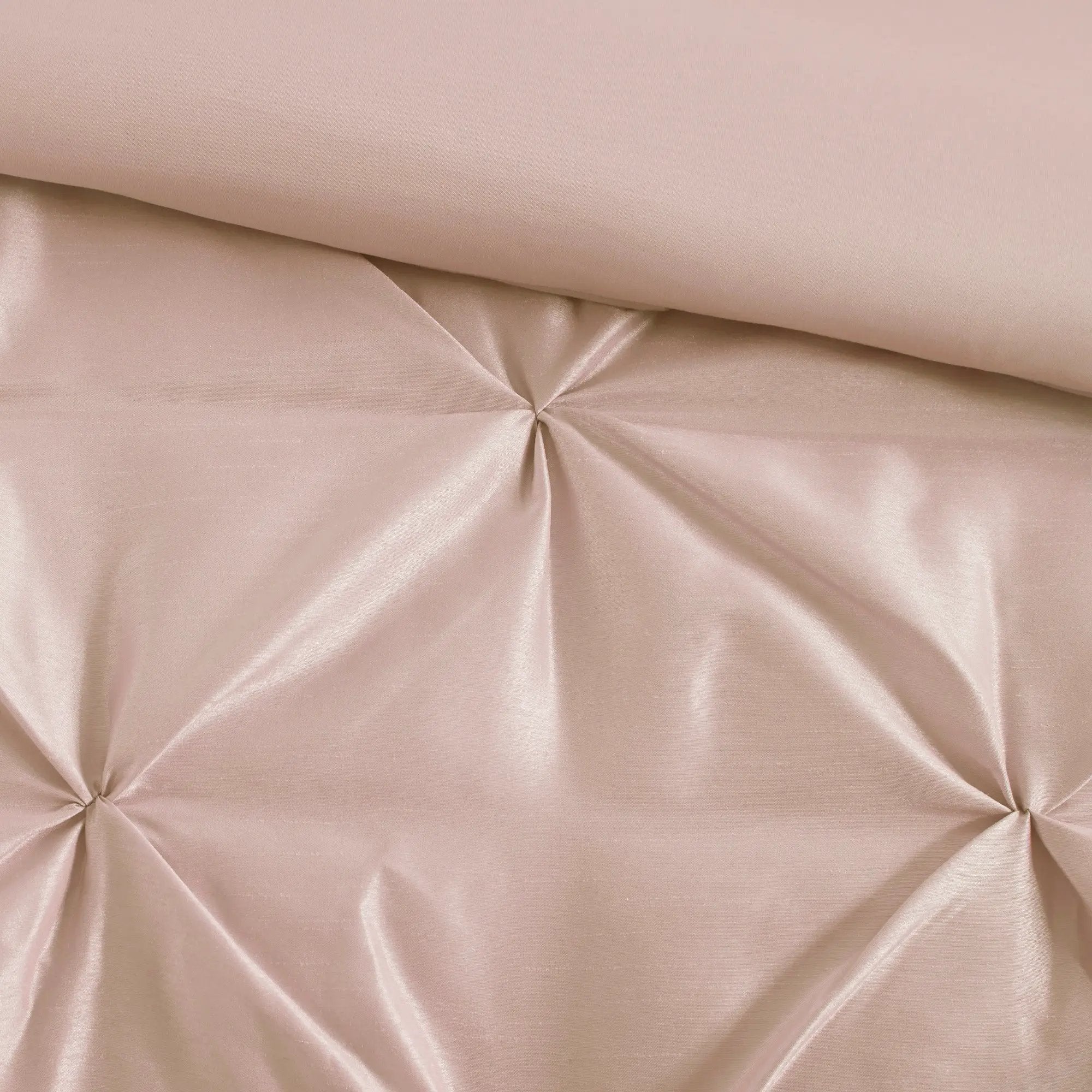 7-Piece Full 100% Polyester Pieced Pleated Tufted Comforter Set by HouseOfZazla