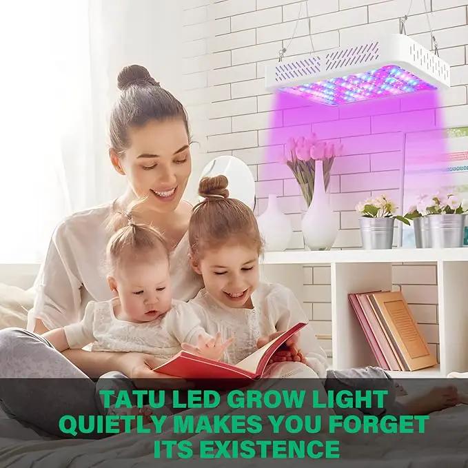 TATU 1000w LED Grow Light for Indoor Plants, Full Spectrum Plant Light Growing Lamp for Hydroponic Indoor Plant Veg and Flower for Grow Tent (Actual Power 100W=1000W HPS) by GreenHaven Gardens