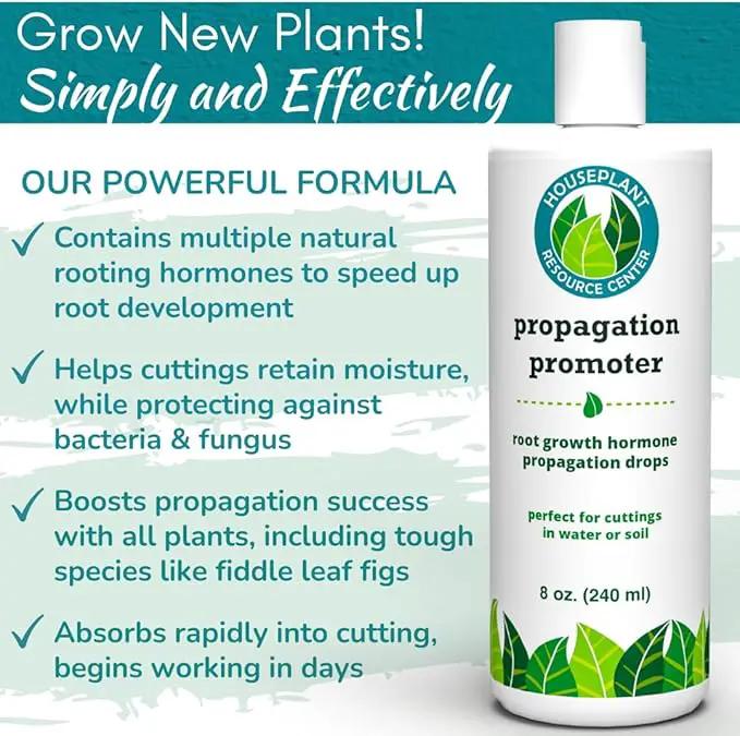 Houseplant Prop Drops - Propagation Promoter & Root Growth Hormone | Root Stimulator for Cuttings | Supports Stronger, Healthier Plants | Easy-to-Use Liquid Formula for Water & Soil Propagation | 8oz by GreenHaven Gardens