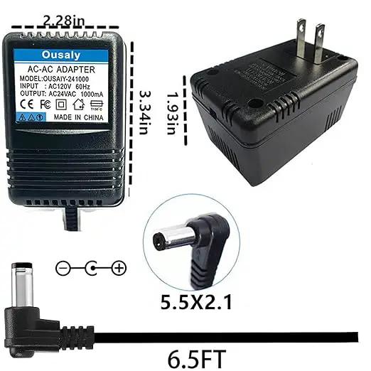 24VAC ac/ac Power Adapter Transformer for Sprinkler System Power Supply for Indoor Irrigation Timers Compatible with Rachio Smart Sprinkler Controller MKA-482401000 ILA48-241000 HL-EI480800 JT-917 by GreenHaven Gardens
