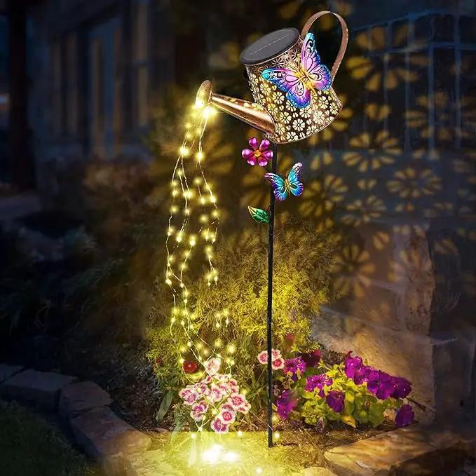 Solar Watering Can with Lights Outdoor Garden,Waterproof Garden Stake Lights Decoration for Yard Lawn Patio Pathway Front Porch Landscape Gardening Gifts for Mom Grandma Women Birthday Gift by GreenHaven Gardens