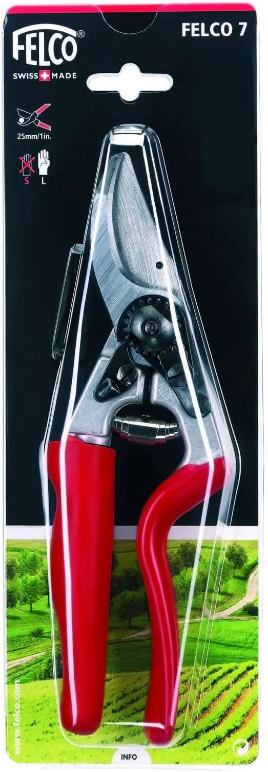 Felco F7 Pruning Shears – 26" Swiss-Made Garden Clippers with Rotating Handle for Reduced Fatigue | Hand Pruners for Gardening | Garden Tool Cutter with Precision Bypass Blade, Aluminum Handles by GreenHaven Gardens