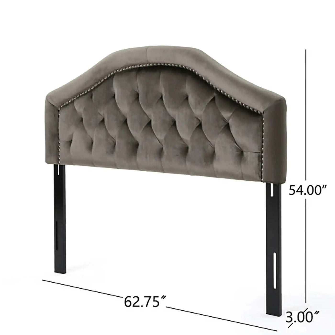 Kaarina Contemporary Tufted Fabric Headboard by HouseOfZazla