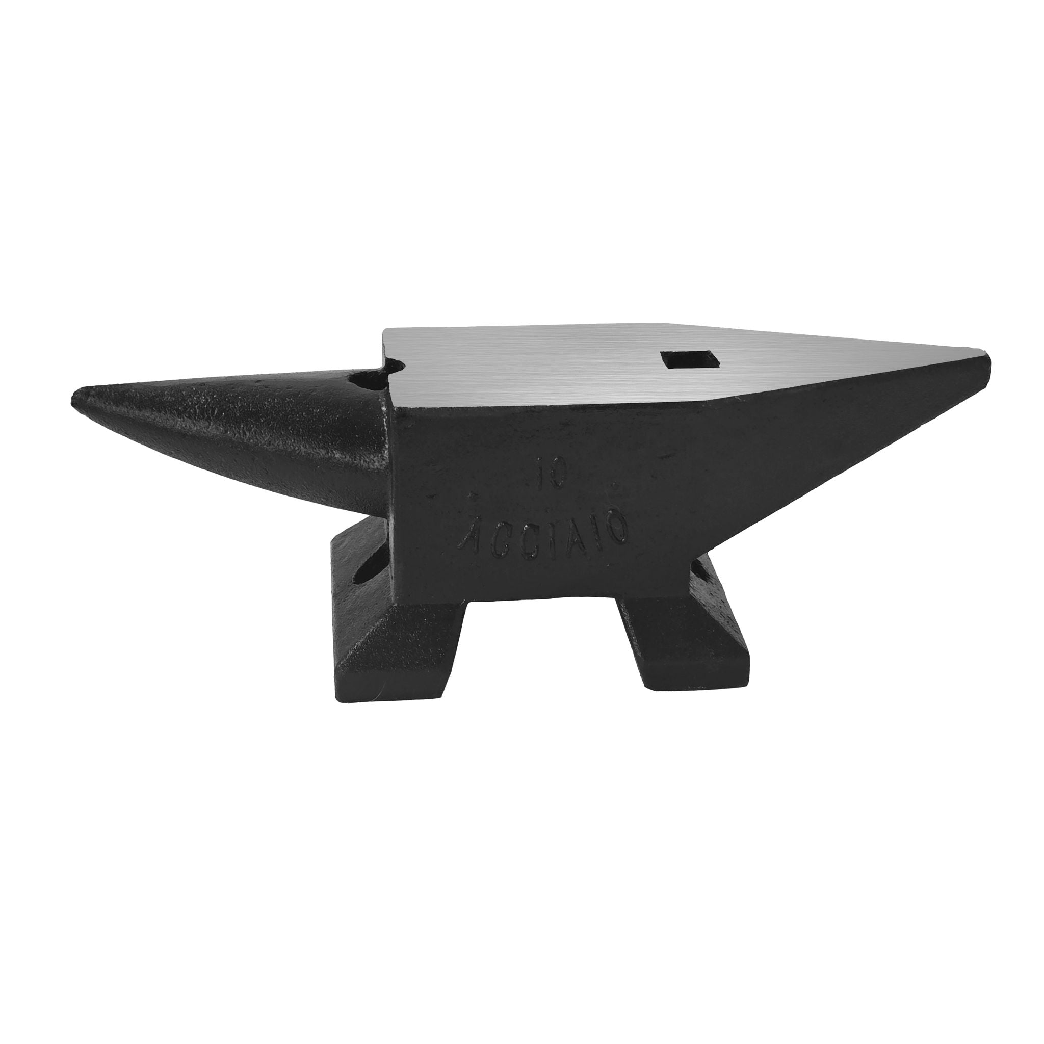 22 Lbs High Hardness Rugged Round Horn Anvil Blacksmith - Black by HouseOfZazla