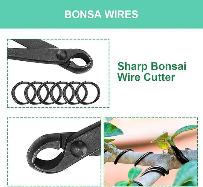Voilamart 14 Piece Bonsai Tools Kit with Case, Carbon Steel Scissor Cutter Shear Set Garden Plant Tools by GreenHaven Gardens