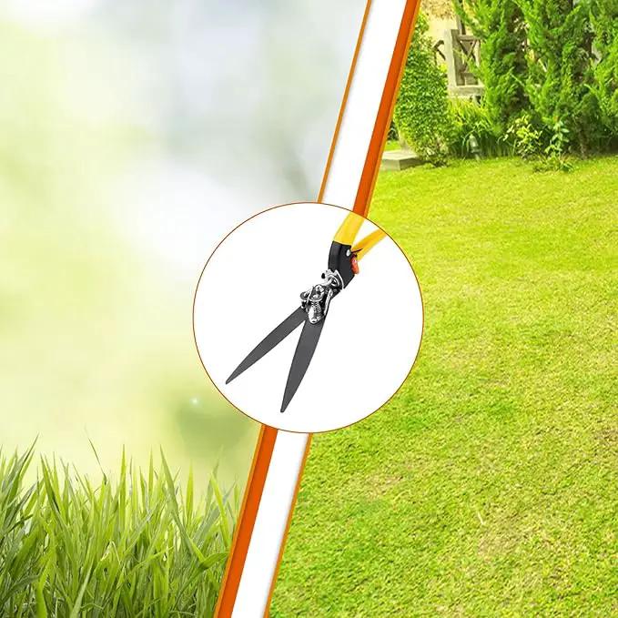 Upgraded Grass Shears, Grass Trimming Shears, Hand Grass Clippers, Gardening Scissors for Garden, Lawn Edges by GreenHaven Gardens
