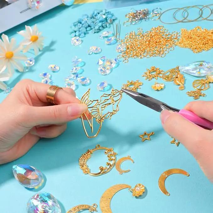 420pcs Suncatcher Making Kits for Adults Crystal Sun Catchers Crafts with Hooks Chains Pendants Rainbow Maker for Window Hanging Prism Indoor Outdoor Garden Xmas Wedding Party Decor (Mermaid) by GreenHaven Gardens