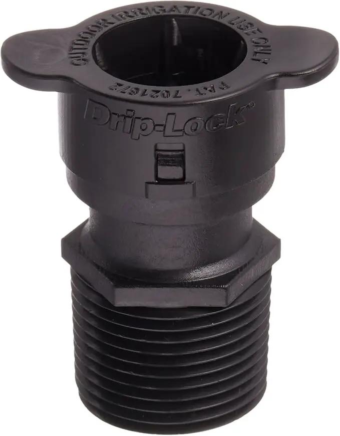 Orbit 67493 3/4" MPT x 1/2" Drip Irrigation Drip-Lock Adapter by GreenHaven Gardens