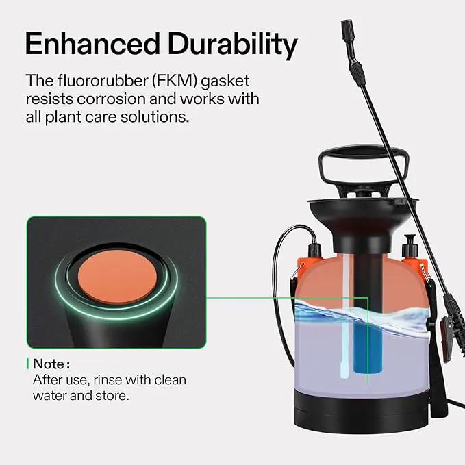 VIVOSUN 0.8-Gallon Pump Pressure Sprayer, Pressurized Lawn & Garden Water Spray Bottle with Adjustable Shoulder Strap, for Spraying Plants, Garden Watering and Household Cleaning by GreenHaven Gardens