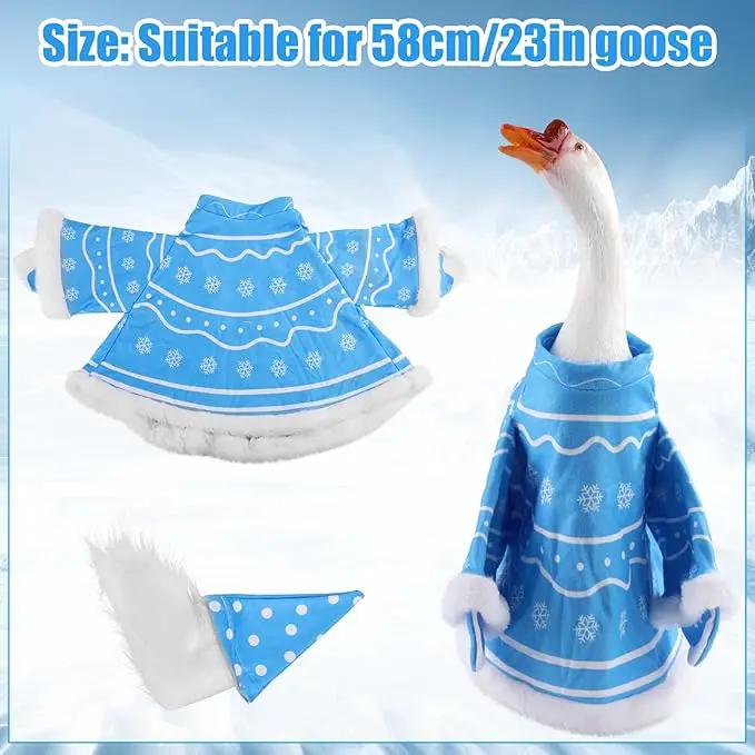 Goose Outfit, Winter Goose Outfits for Cement Goose Cute Goose Costume Yard Goose Clothing Goose Yard Statue Clothes for Outdoor Patio Yard Lawn Statueart Goose Decoration(Dwarf) by GreenHaven Gardens