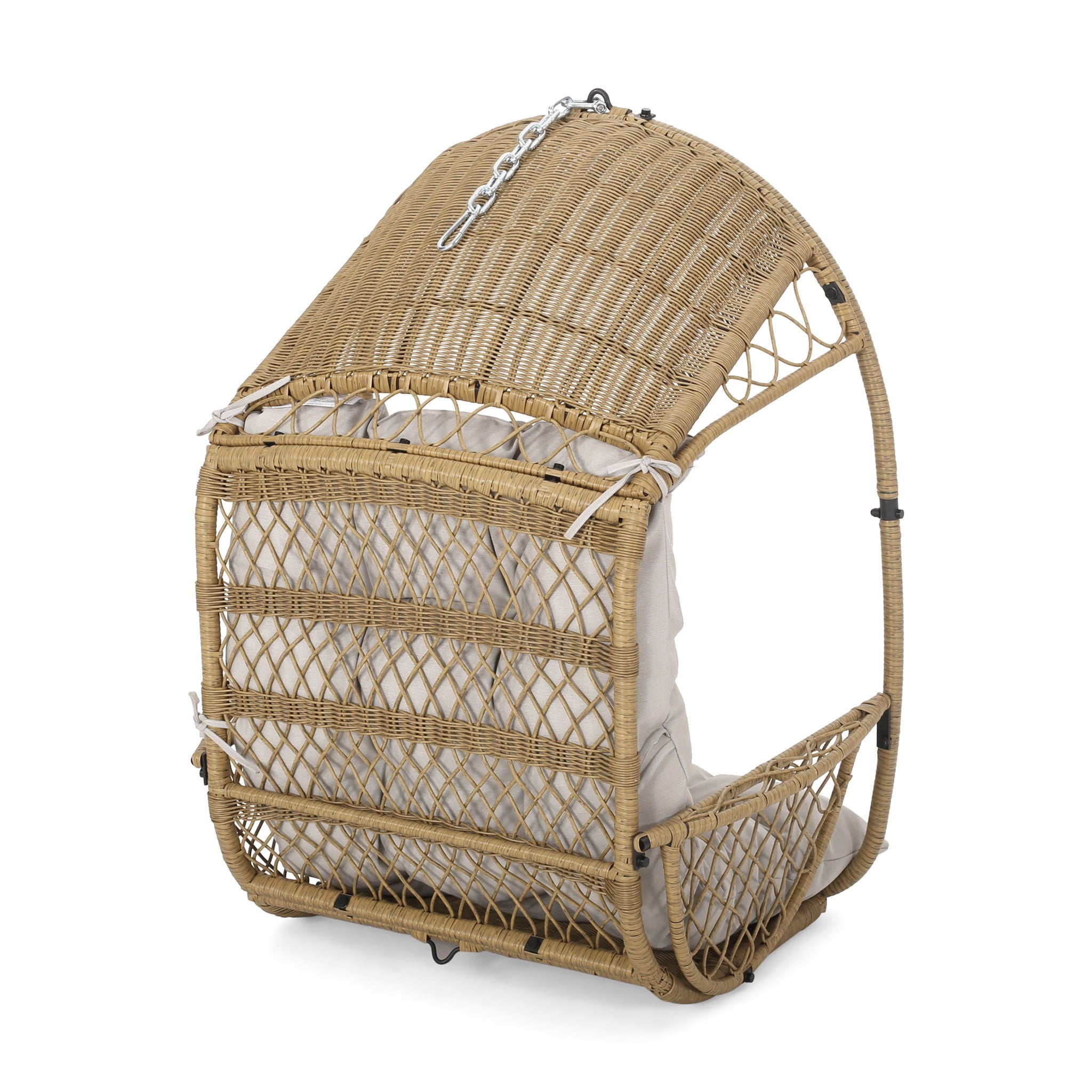 Malia Wicker Hanging Chair With Cushion by HouseOfZazla