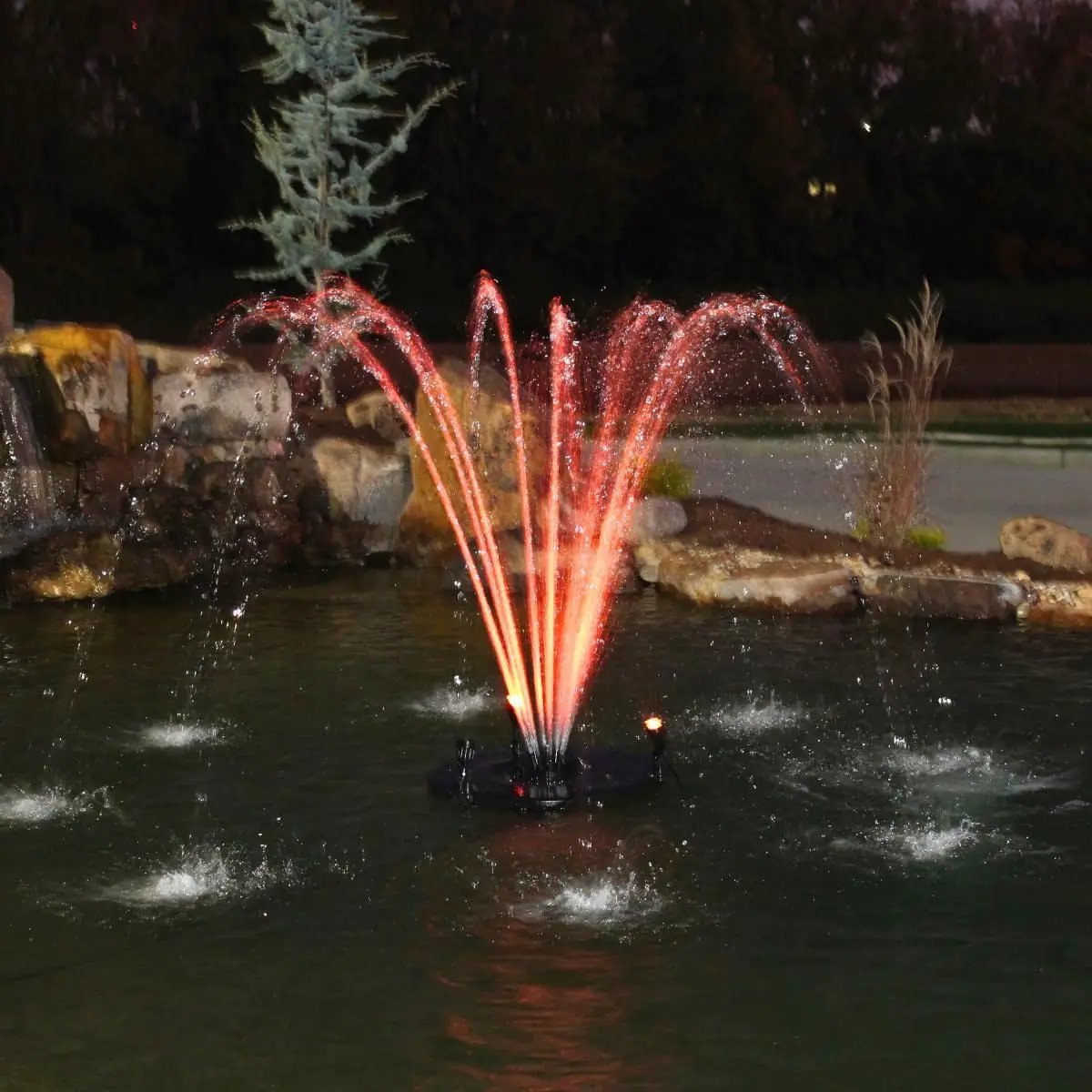 HALF OFF PONDS Floating Fountain – 1/4 HP Pond Aerator, 100' Cord – 3000 GPH Water Pump – 9 Spray Patterns – Energy-Efficient – for Small Ponds & Water Gardens by GreenHaven Gardens