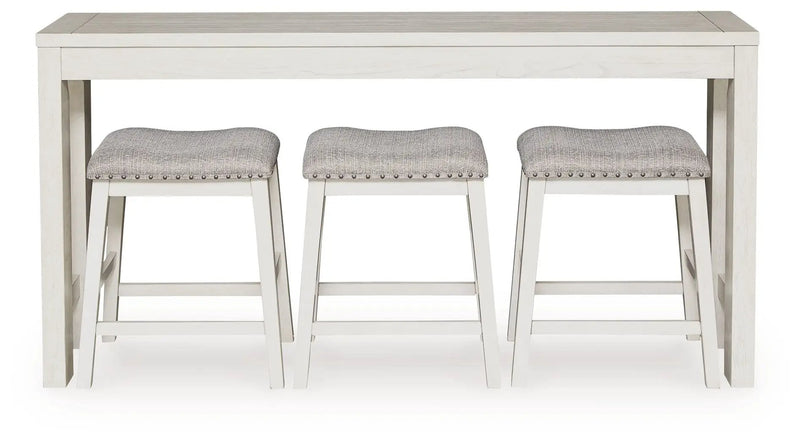 Robbinsdale - Rectangular Dining Room Counter Table Set (Set of 4) - Antique White by Unique Piece Furniture