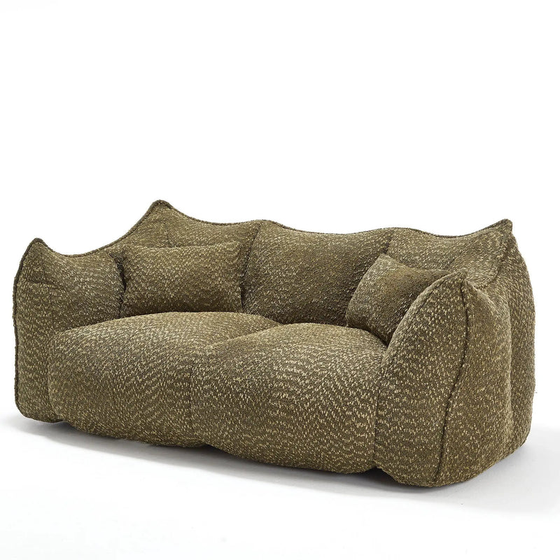 Comfortable Dual Beanbag Chair With High Resilience Foam Core For 2 People by HouseOfZazla