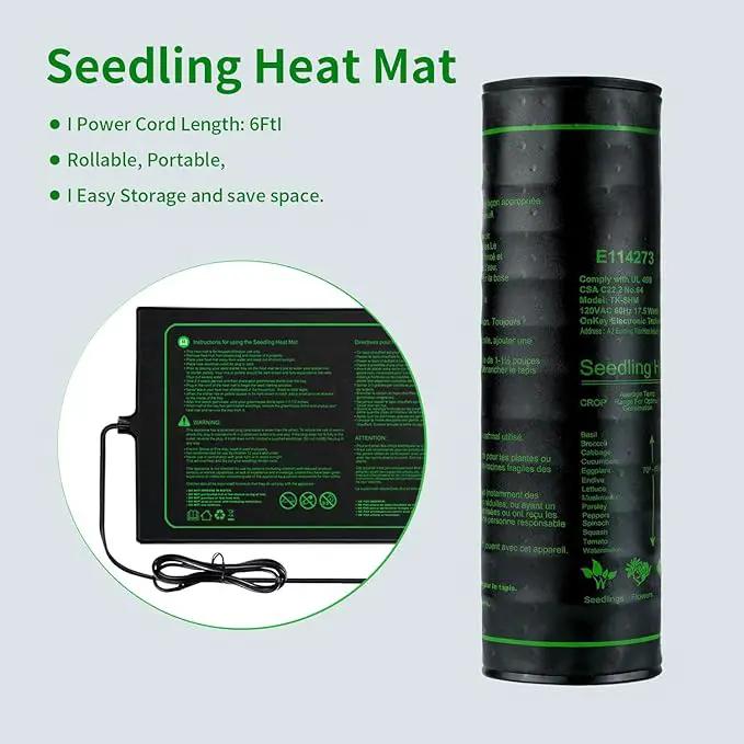 Upgrade 20"x20" Durable Waterproof Seedling Heat Mat with ETL Certified, Warm Hydroponic Heating Pad for Germination,Indoor Gardening,Brewing and Greenhouse by GreenHaven Gardens