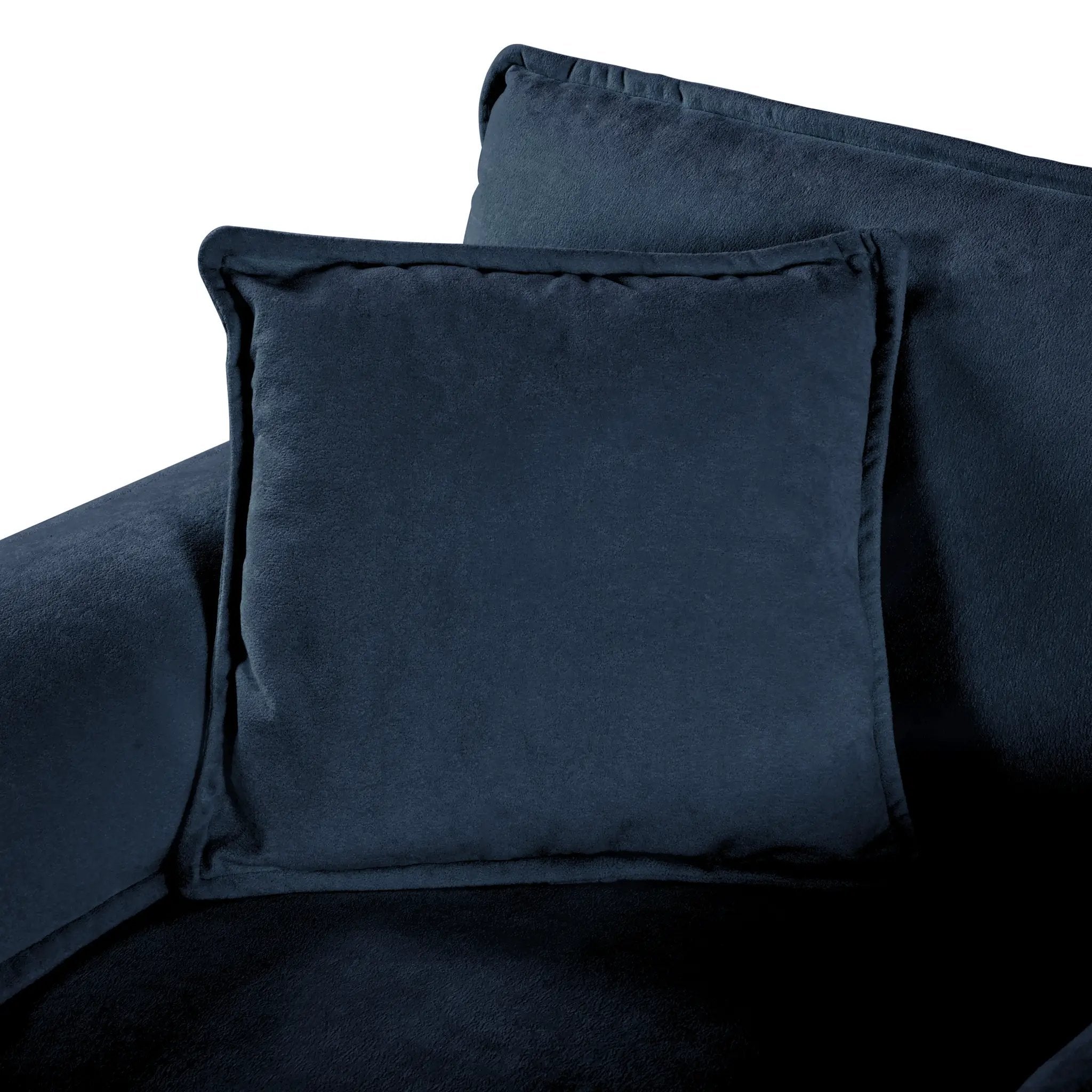 Modern Chenille Oversized Deep Seat Sectional Sofa by BLAKHOM