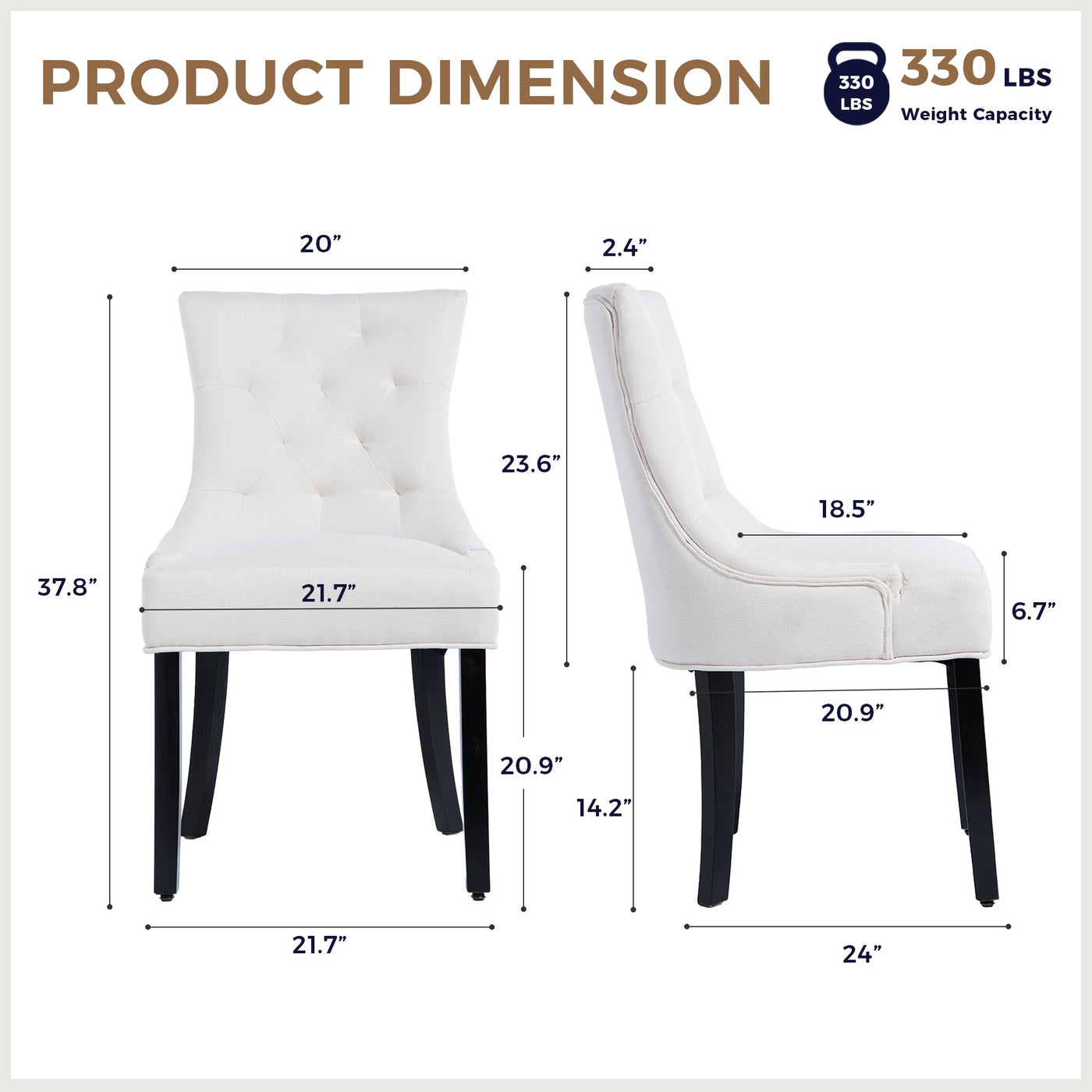 Modern Tufted Dining Chair by HouseOfZazla