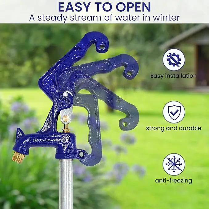 5.25FT Frost-Free Yard Hydrant, Freezeless Frost Proof Hydrant,Total Length 5.25ft, 36" Bury Depth,Water Hydrant 3/4" Pipe Connection,for Yard,Garden,Pasture Irrigation and Drinking by GreenHaven Gardens