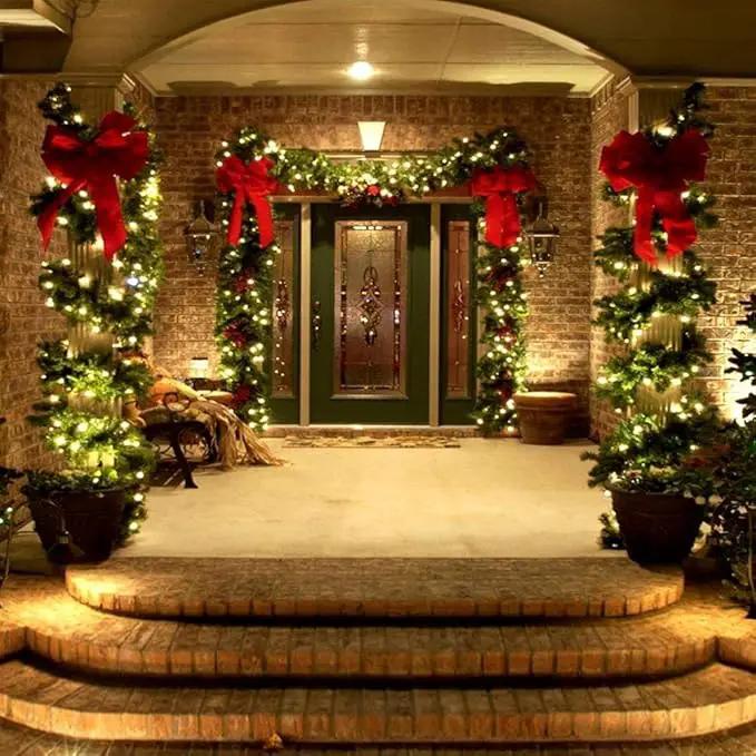 Toodour Solar Christmas Lights, 2 Packs Total 144ft 400 LED 8 Modes Solar String Lights, Waterproof Solar Outdoor Christmas Lights for Garden, Patio, Fence, Balcony, Christmas Tree Decor - Warm White by GreenHaven Gardens