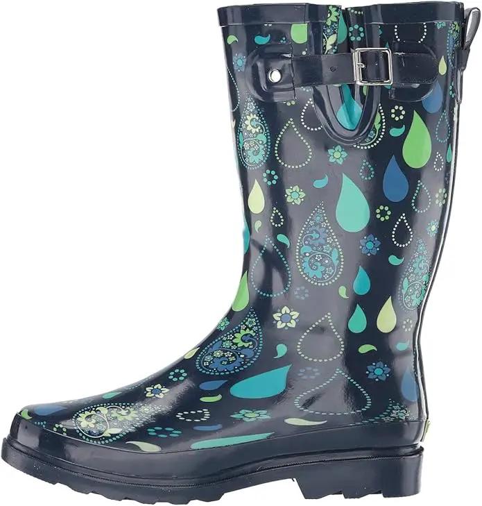 Western Chief Women's Tall Waterproof Rain Boot Outdoor Garden Shoes by GreenHaven Gardens