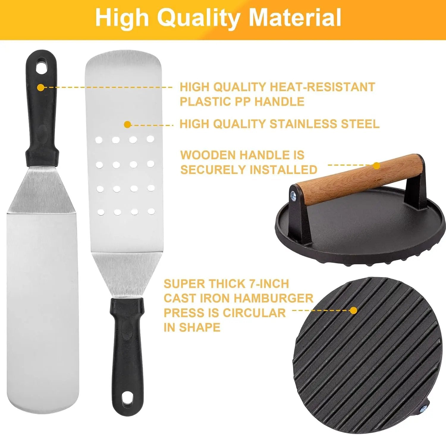 Supernal 29Pcs Blackstone Griddle Accessories,Men, BBQ Accessories,Blackstone Accessories,Camping Accessories,Men Gifts for Birthday,Flat Top Grill Accessories,Griddle Accessories Kit by GreenHaven Gardens