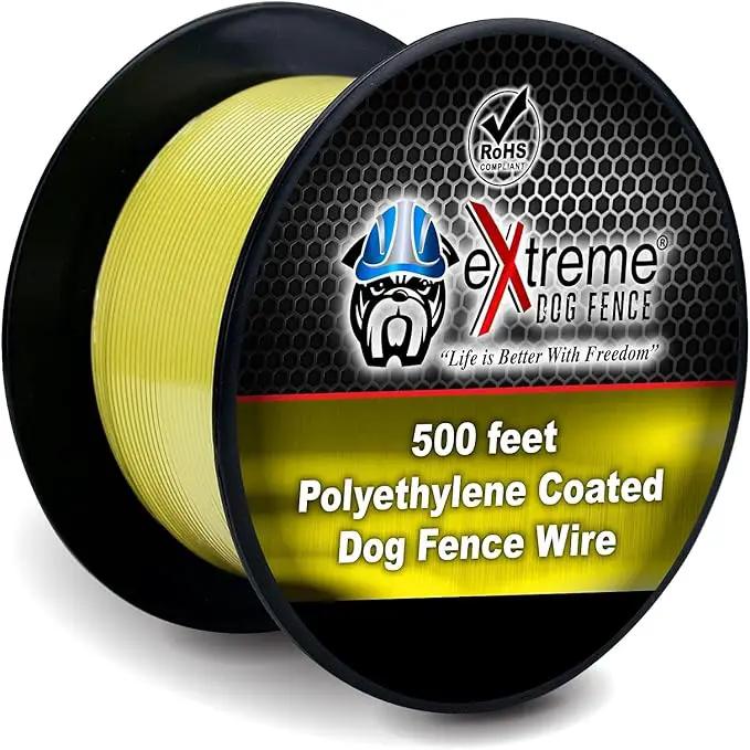 500ft 20 Gauge Universal Underground Dog Fence Wire for up to 1/3 Acre Coverage by GreenHaven Gardens