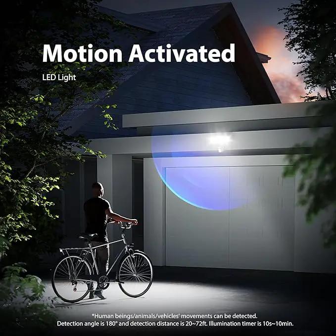 Onforu 75W LED Motion Sensor Outdoor Lights, Dusk to Dawn Flood Light Outdoor Motion Sensor, Hardwired Security Light Floodlights Outside 7500LM 6500K Daylight IP65 Waterproof (Gray) by GreenHaven Gardens
