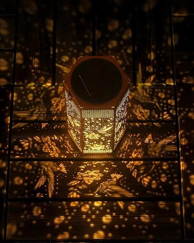 2 Pack Hummingbird Solar Lanterns Garden Decor - Birthday Gifts for Women Mom Grandma, Solar Lantern Outdoor Waterproof Hanging Solar Lights Outside for Yard, Patio, Lawn, Yard, Outdoor by GreenHaven Gardens