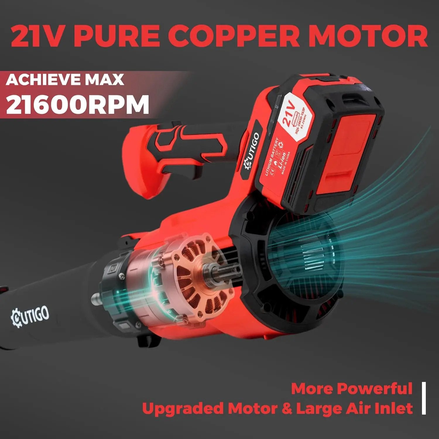Leaf Blower, Cordless Leaf Blower with 2 x 4.5Ah Batteries and Fast Charger, 2 Speed Mode, Lightweight Leaf Blowers for Blowing Leaves, Patio Cleaning, Lawn Care and Dust by GreenHaven Gardens