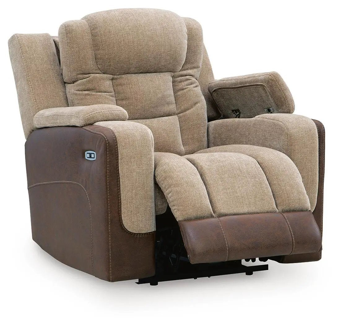 Mixed Motion - Power Recliner With Adjustable Headrest by Unique Piece Furniture