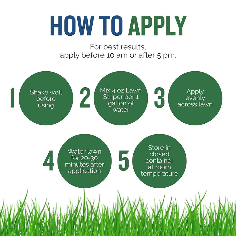 Turf Titan Lawn Striper 1 Gallon- Iron & Nitrogen Fertilizer to Promote Dark-Green, Stripe-Defined Turfs - Kids & Pet Safe, Natural Lawn Fertilizer - Green Grass Fertilizer - Covers up to 32,000 Sq Ft by GreenHaven Gardens