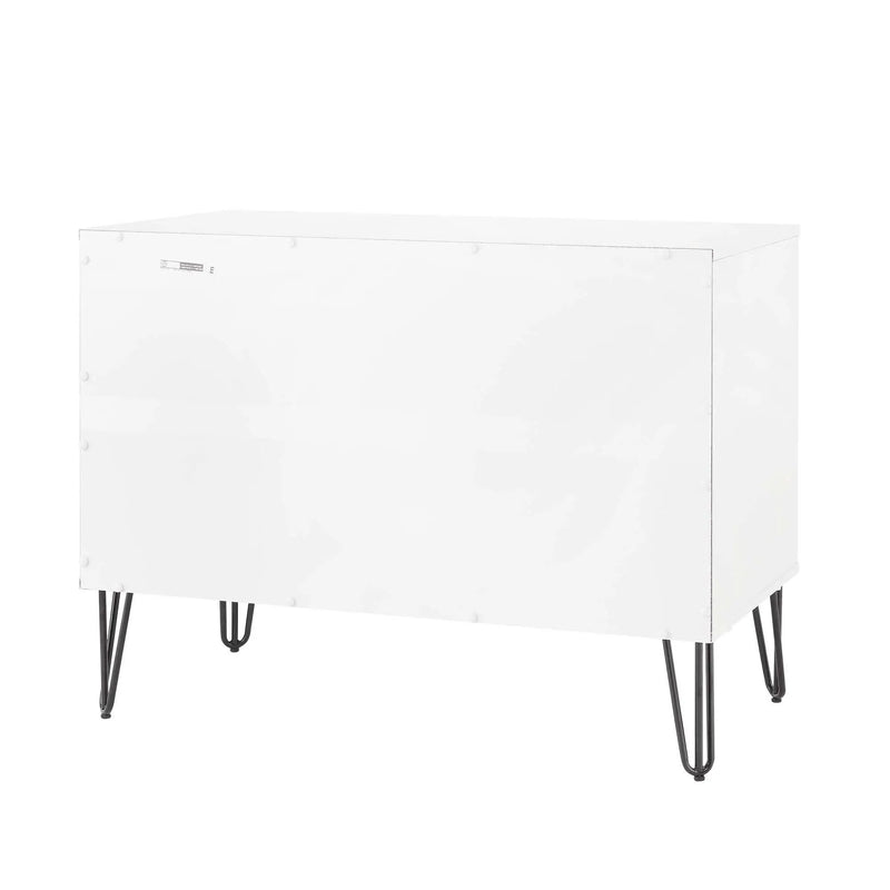 Dumbo - Fluted Dresser - Gray / White by HouseOfZazla