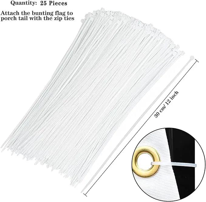 USA Pleated Fan Flag American US Bunting Flag Patriotic Half Fan Banner Flag with Canvas Header and Brass Grommets for 4th of July Memorial Day Indoor Outdoor Decoration (3, 2x4 Feet) by GreenHaven Gardens
