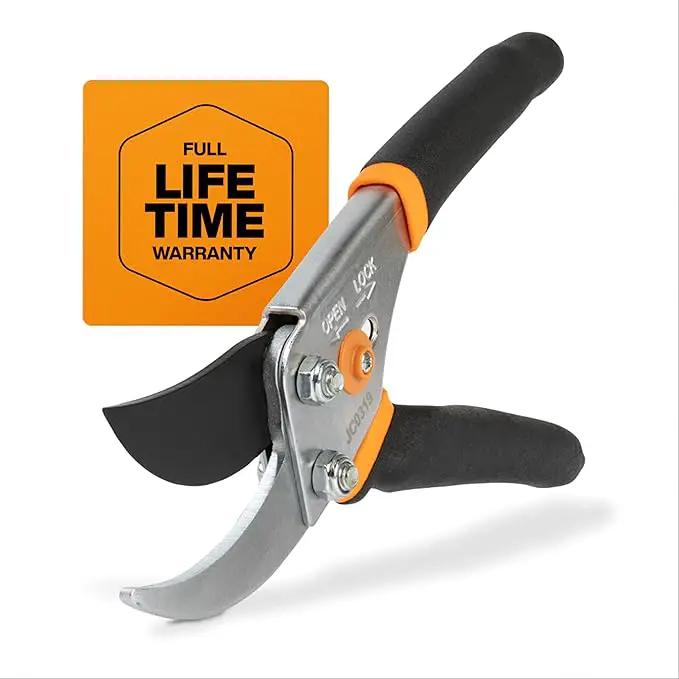 Fiskars Bypass Pruning Shears, 5/8-Inch Cut Capacity Garden Clippers, Gardening Scissors with Sharp, Rust Resistant Steel Blade by GreenHaven Gardens
