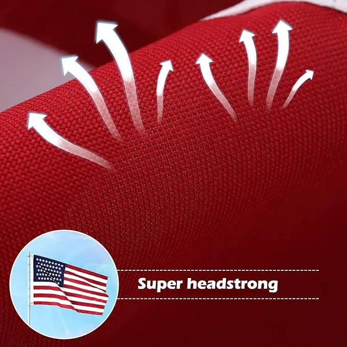 American Flag 2.5x4 Ft Deluxe Water Resistant Series Made From Heavy Duty Super Tough Spun Polyester/Embroidered Stars/Sewn Stripes/Brass Grommets,US Flags Perfect for Outside by GreenHaven Gardens