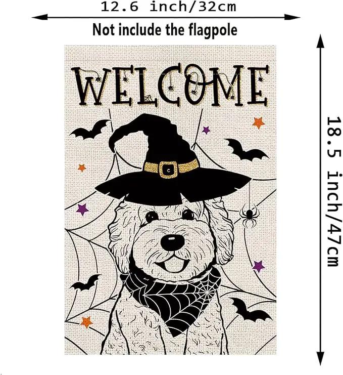 Seasonal Garden Flags Golden Doodle Double Sided Flags Set of 11 Holiday Farmhouse Indoor Outdoor Yard Lawn Christmas Gifts Decorations 12.5x18 Inch by GreenHaven Gardens