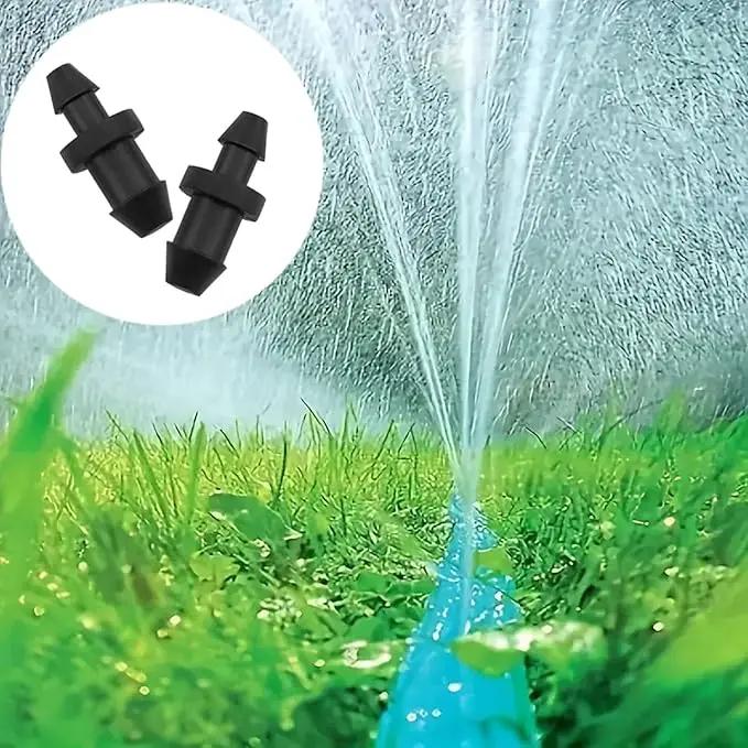 1/4 Inch Drip Irrigation Hole Plugs Drip Plug with Barbed End Closure for Home Garden Lawn Drip Irrigation System 100PCS by GreenHaven Gardens