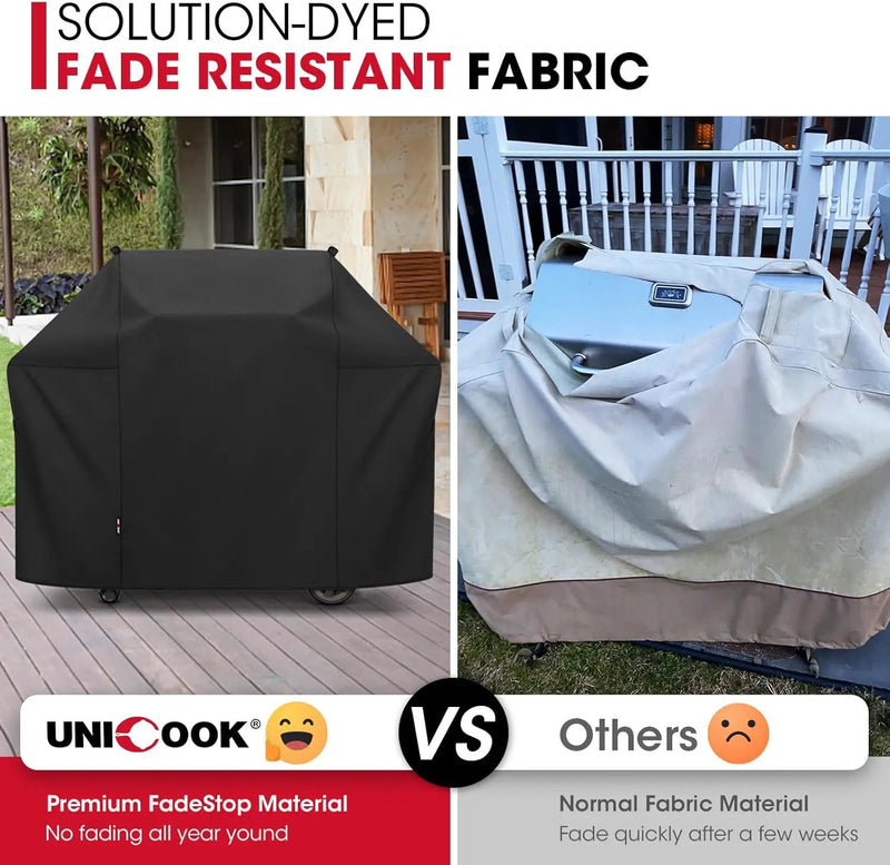 Unicook 52 Inch Grill Cover for Weber Spirit 200 and 300 Series, Gas BBQ Cover for Outdoor Grill, Heavy Duty Waterproof Fade Resistant, Compared to Weber 7106 by GreenHaven Gardens