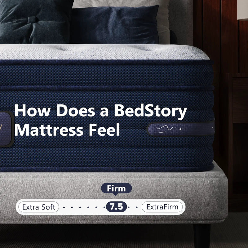 Bedstory Spine Align Pro 14" King Firm Cooling Hybrid Mattress by HouseOfZazla