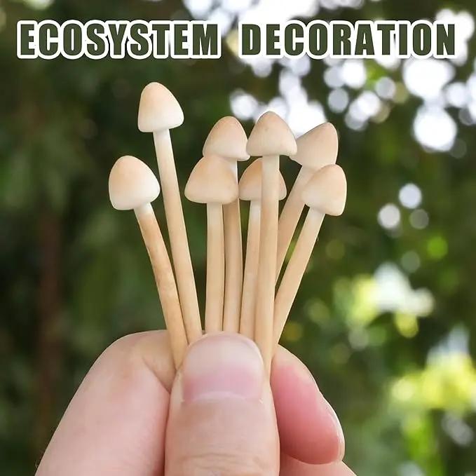 8-Pack Clay Mushrooms,Mini Fake Mushrooms,Handmade Small Mushroom,DIY Miniature Landscape Accessories,Miniature Fairy Garden Supplies,Desktop Miniature Ornaments,Christmas Decorations. by GreenHaven Gardens