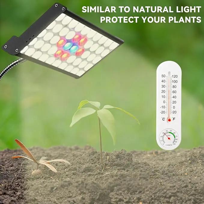 Grow Lights for Indoor Plants Full Spectrum Led Plant Grow Lights 3/9/12H Timer，10 Dimmable Levels， Adjustable Stand 23-67 inches， Flexible Gooseneck， Grow Lamp for Large and Small Plants with Stand by GreenHaven Gardens