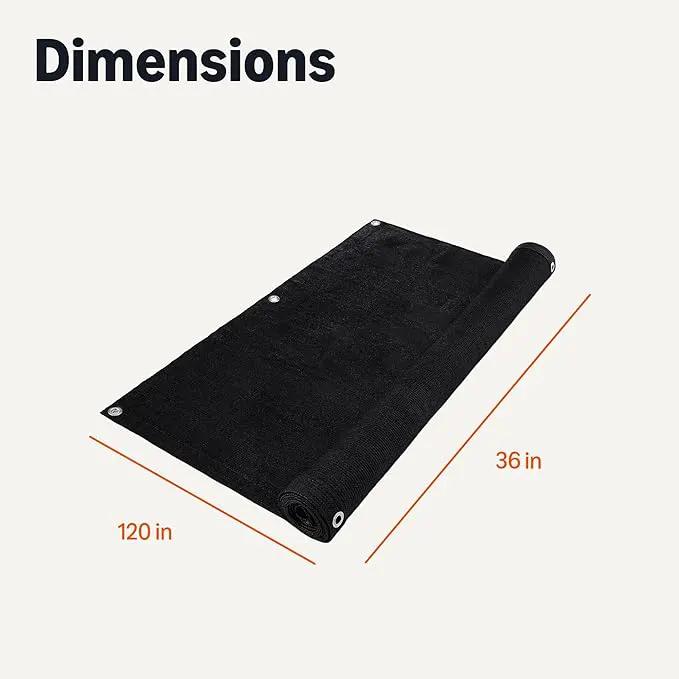 Amazon Basics Privacy Screen Fence, Black, 1-Pack by GreenHaven Gardens