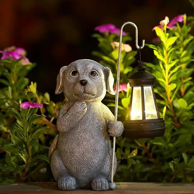 Solar Garden Decor Statues Figurine: Garden Art for Patio Balcony Yard Lawn - Unique Christmas Birthdays Gifts for Mom Grandma Women Wife Sister by GreenHaven Gardens