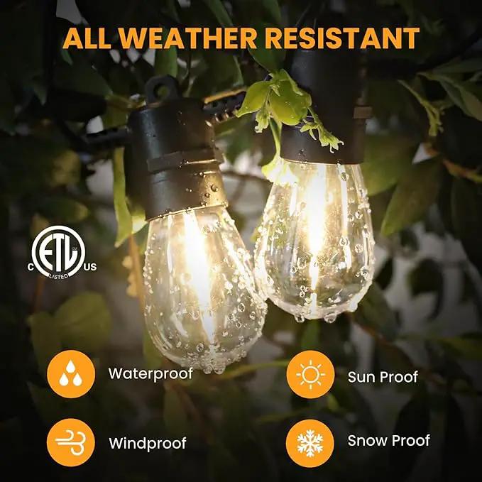 208FT(196+12) Solar String Lights Outdoor Waterproof, Solar Powered Patio Light with 60+3 Dimmable S14 Edison Bulbs Shatterproof & Remote Control, Solar String Lights for Outside Garden Backyard by GreenHaven Gardens