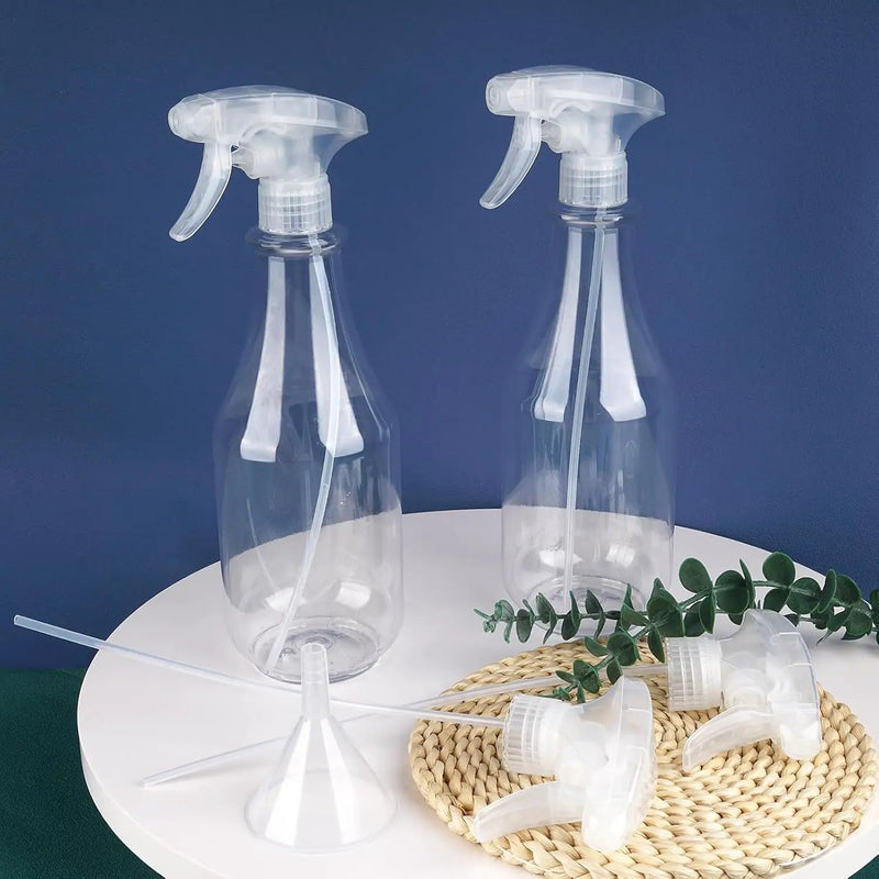 Plastic Spray Bottles Empty Spray Bottle 28.4oz Heavy Duty Spraying Bottles Mist/Stream Water Bottle for Cleaning Solutions, Plants, Pet, Essential Oils, Hair (Clear4) by GreenHaven Gardens