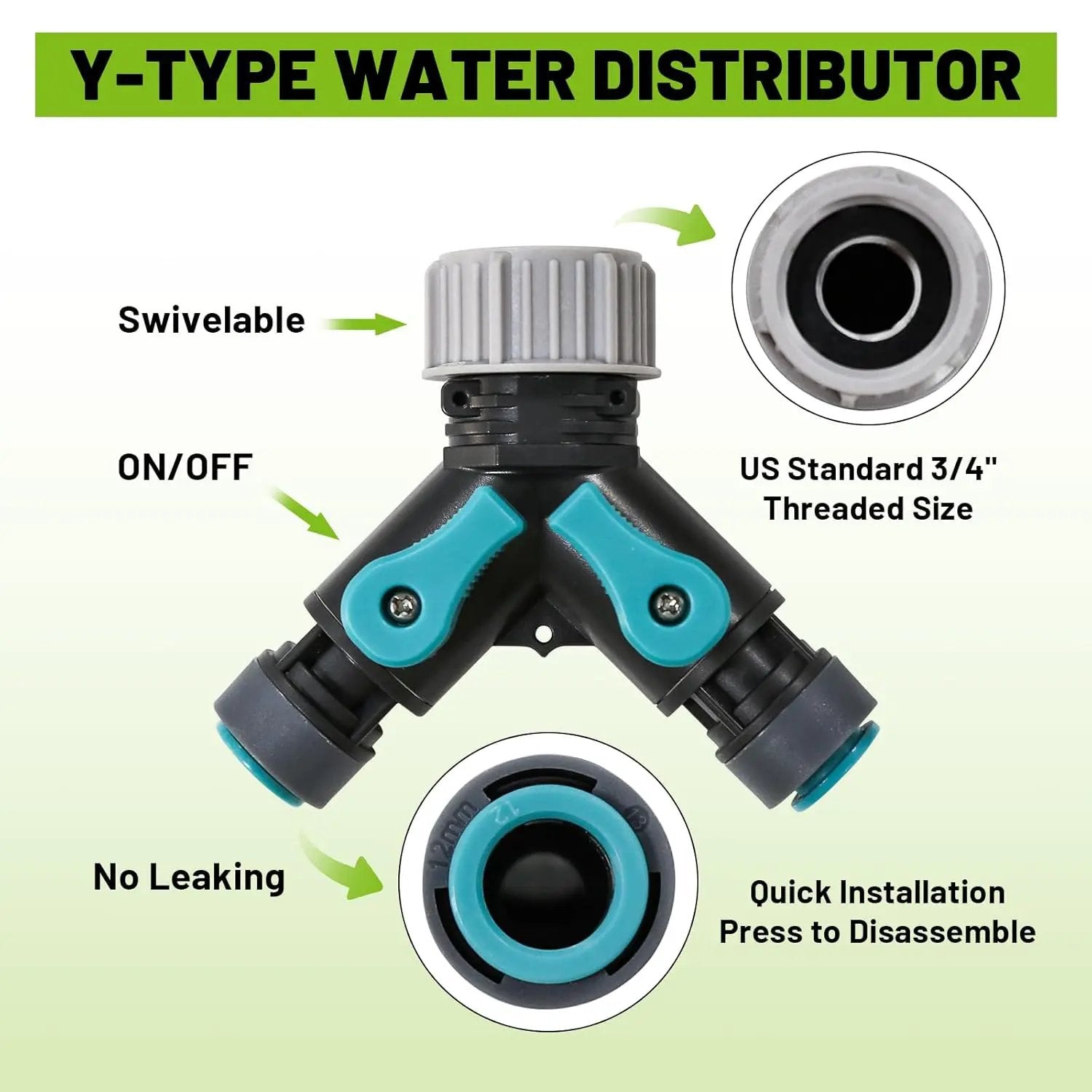 Drip Irrigation Kit - 100 FT. Hose Sprinkler System with 360° nozzles and T-connectors for Gardens, lawns, Plants, Flower beds, Trees, patios and hydroponics (Closeable nozzle-16) by GreenHaven Gardens