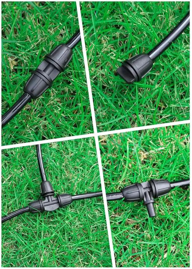 20-Pack Quick-Connect Locking 1/4" Drip Irrigation Coupling Connectors, Upgraded Fittings for 1/4 Inch Irrigation Tubing, Drip Kit (Coupling - 20 Pack) by GreenHaven Gardens